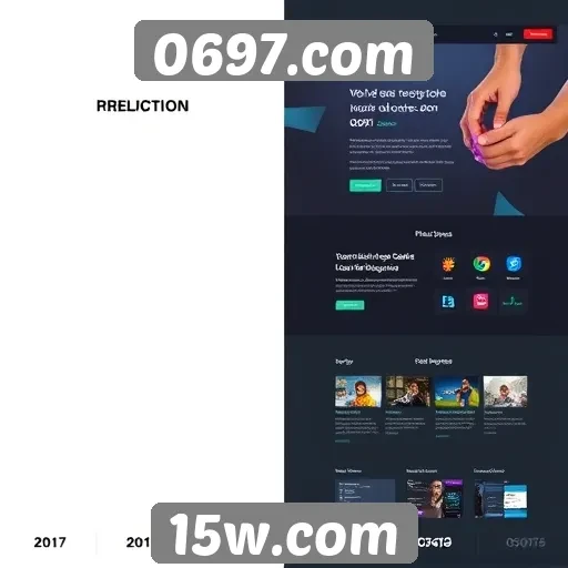 Evolução do design do site 0697.com